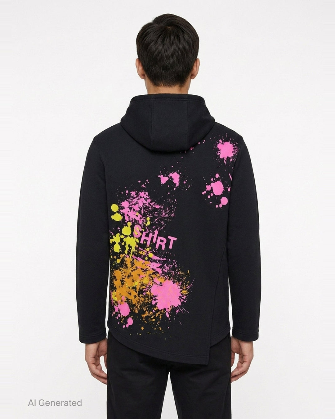 Splash Paint Zip-Up Hoodie | Comme des Garçons SHIRT | Club21 - back