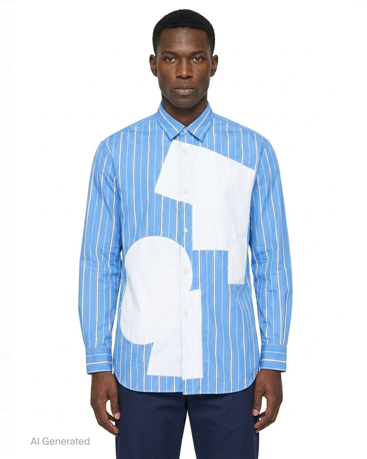 Striped Long Sleeve Shirt | Comme des Garçons SHIRT | Club21 - front