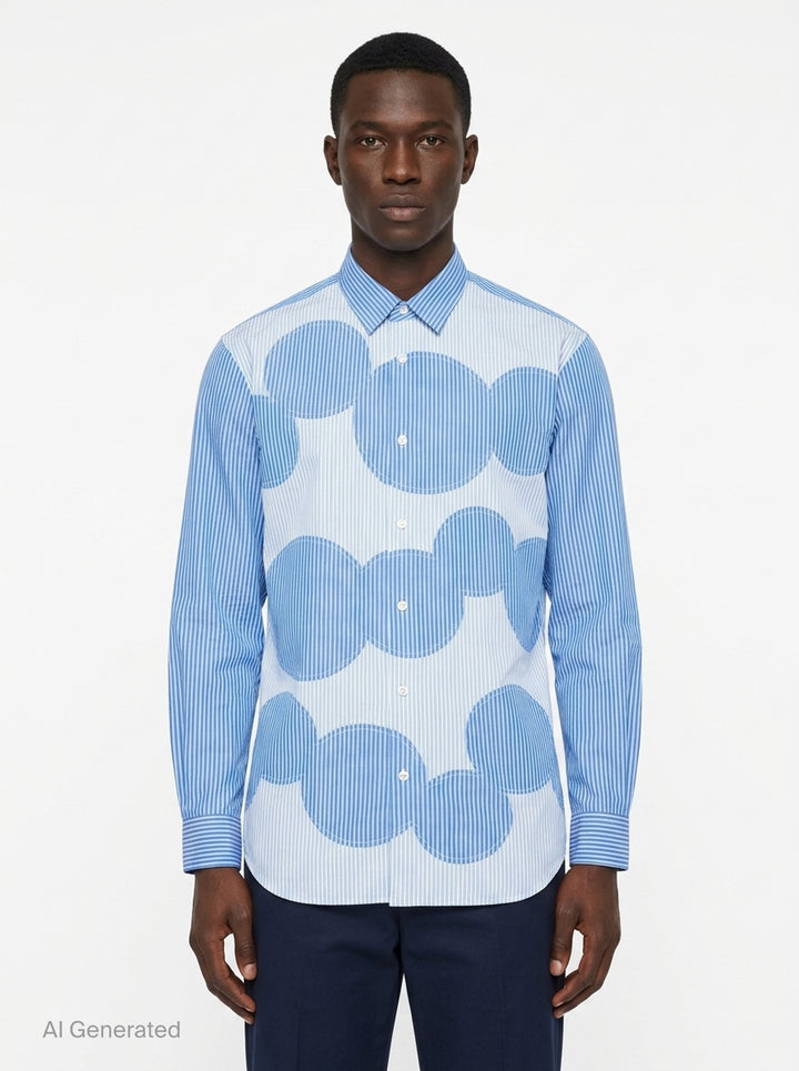 Striped Long Sleeve Shirt | Comme des Garçons SHIRT | Club21 - front
