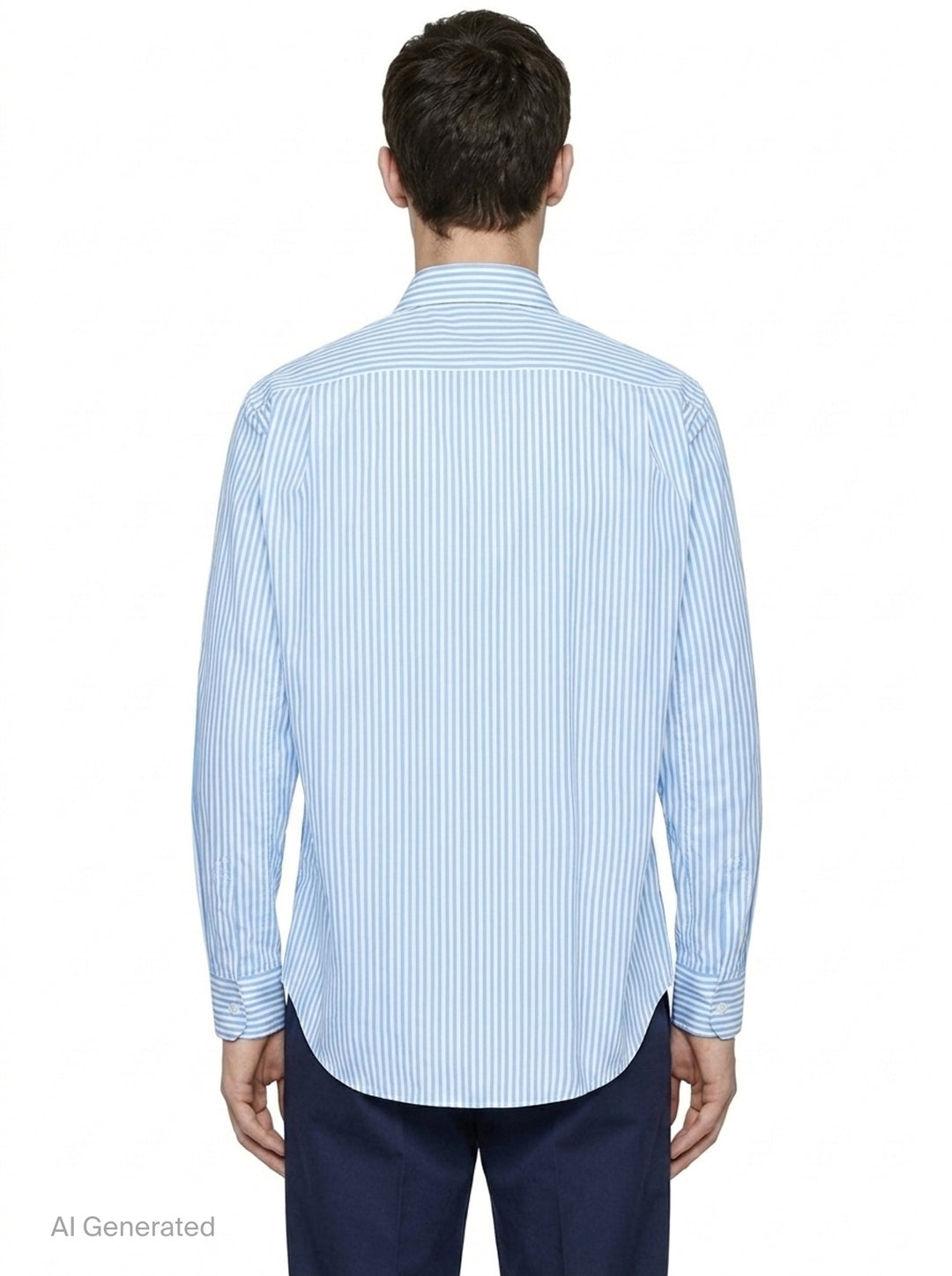 Striped Paneled Long Sleeve Shirt | Comme des Garçons Shirt | Club21 - back