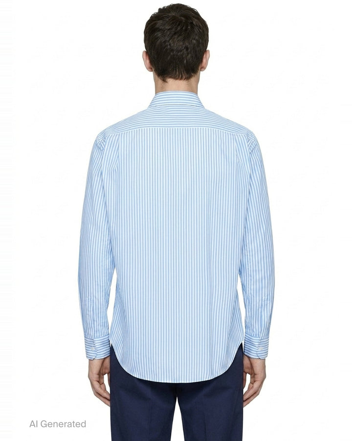 Striped Paneled Long Sleeve Shirt | Comme des Garçons Shirt | Club21 - back