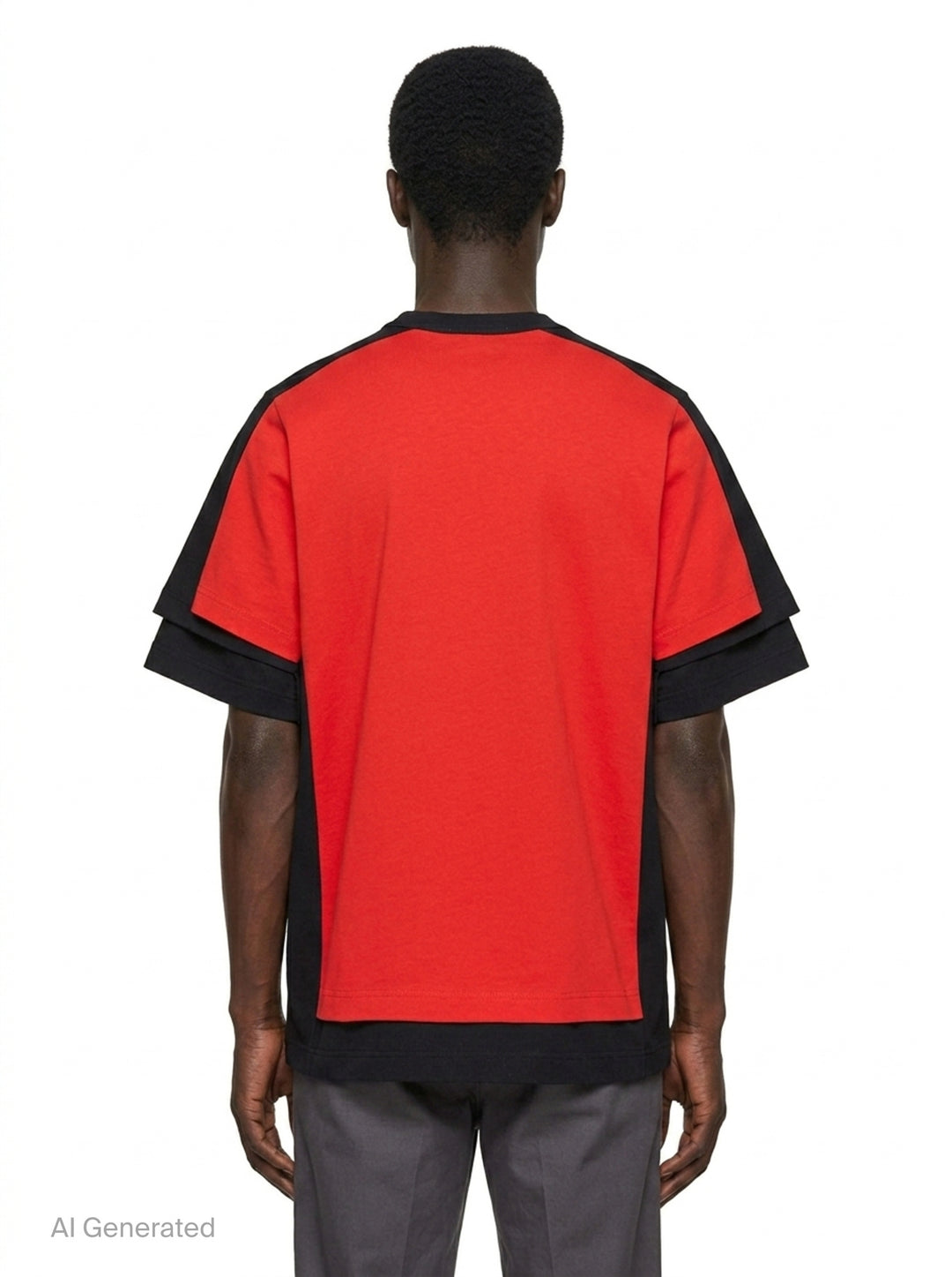Two Way Colour Short Sleeve Tee | Comme des Garçons SHIRT | Club21 - back
