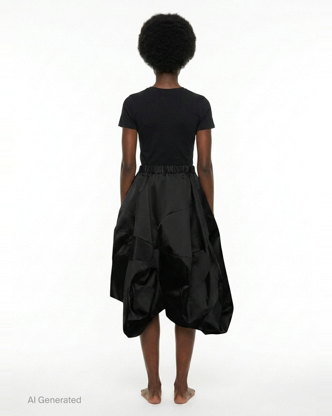 Voluminous Satin Bubble Skirt | Comme des Garçons | Club21 - back