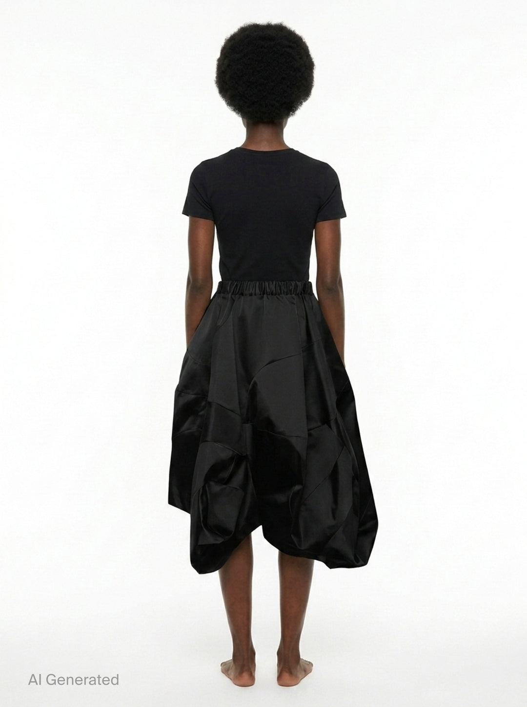 Voluminous Satin Bubble Skirt | Comme des Garçons | Club21 - back