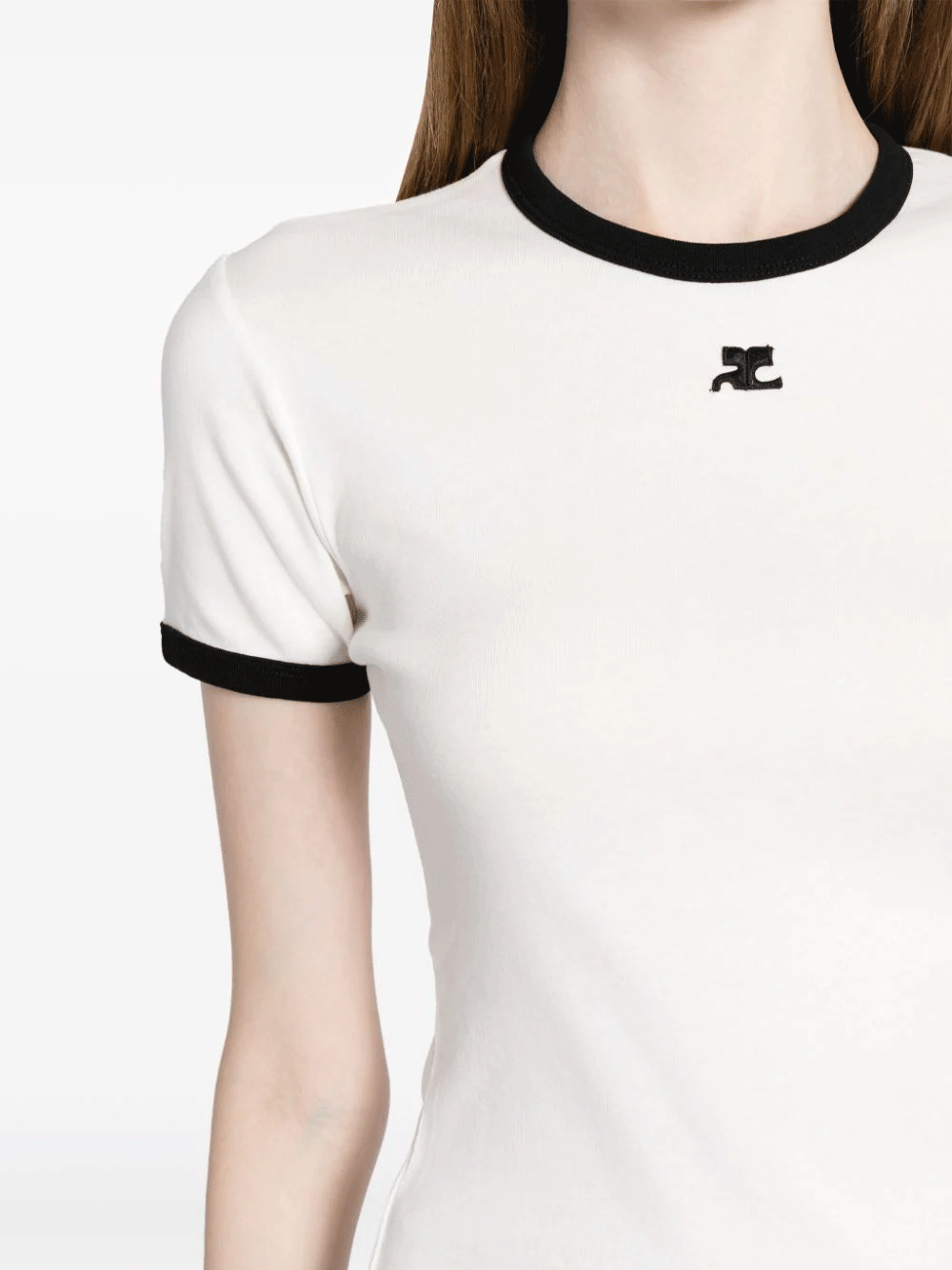 courreges-Bumpy-Contrast-T-Shirt-White-5