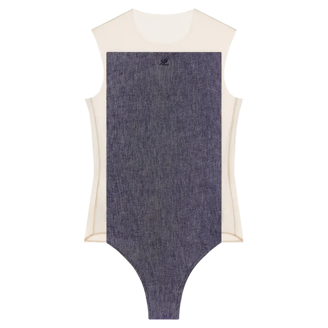 Frame Illusion Hooded Bodysuit