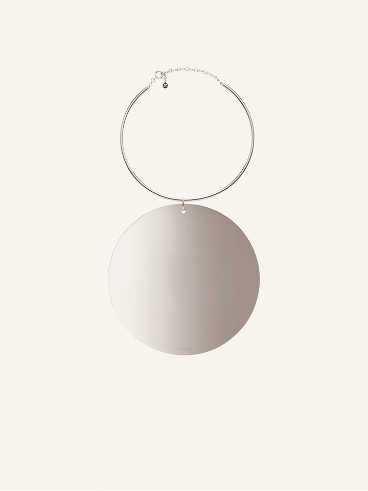 courreges-Holistic-Circle-Lacquered-Necklace-Black-2