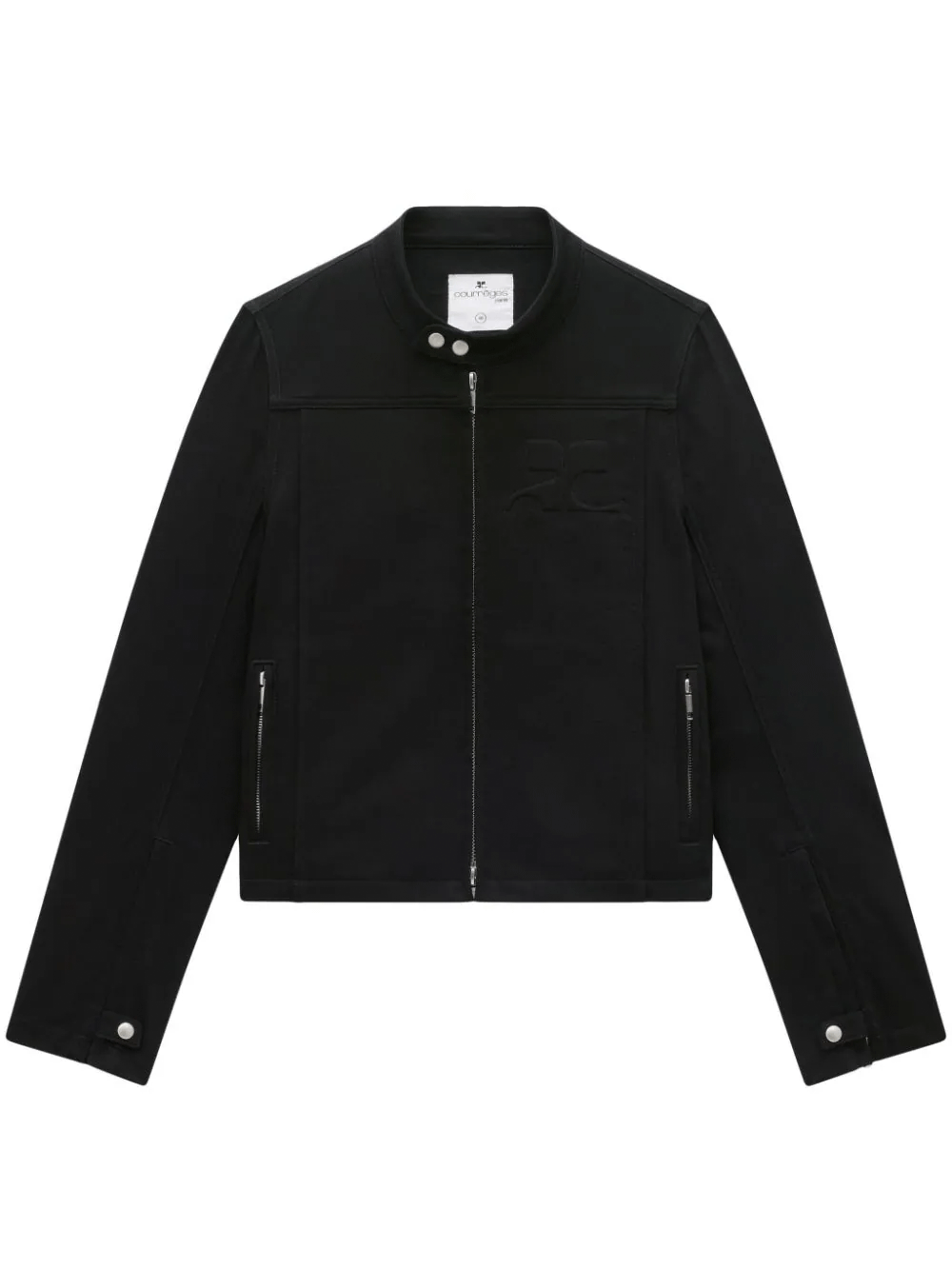 courreges-Iconic-Black-Denim-Biker-Jacket-Black-1