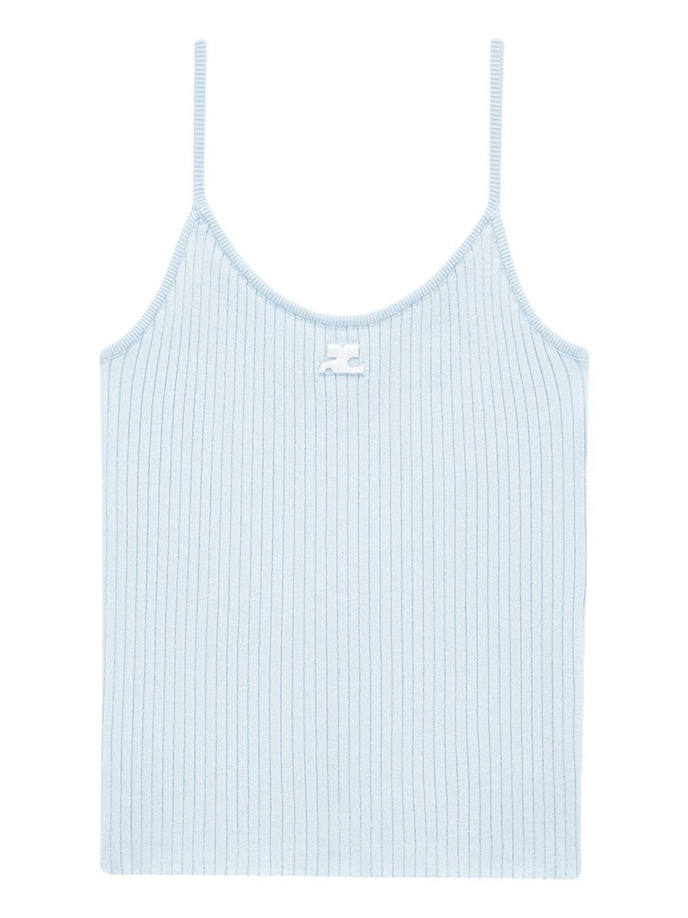 courreges-Reedition-Knit-Tank-Top-Light-Blue-1