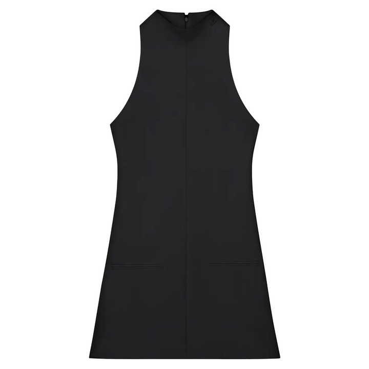 2-Pocket Twill A-Line Dress
