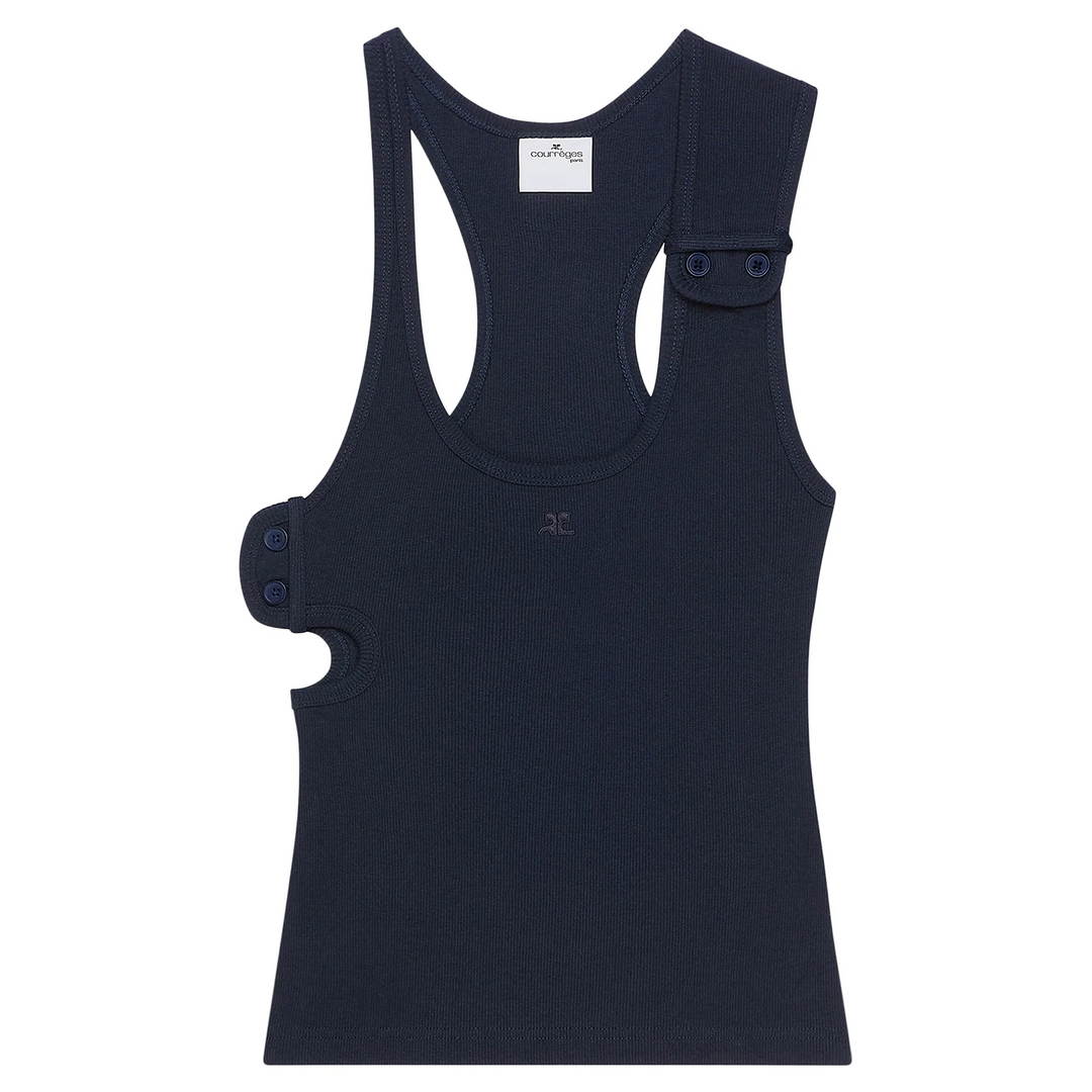 Double Buckle 90s Rib Tank Top