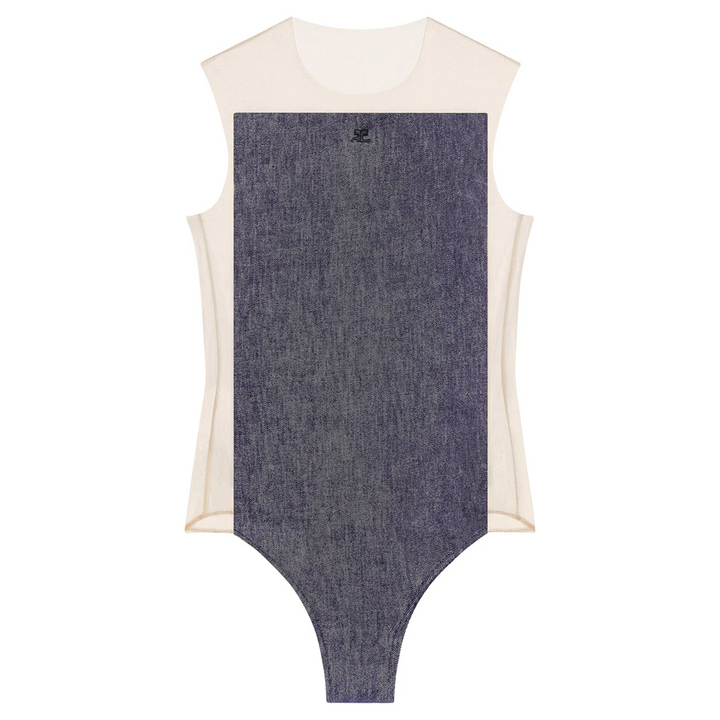 Frame Illusion Hooded Bodysuit