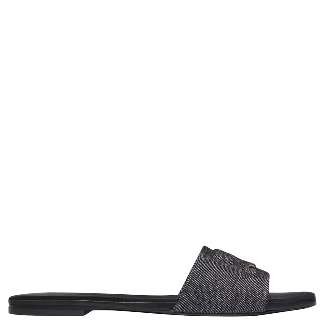 Heritage Shadow Denim Slides