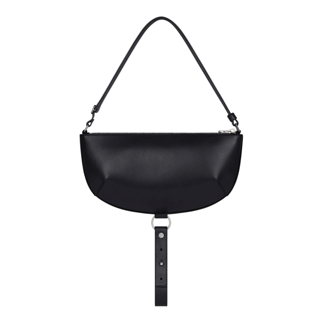 Club21 - courreges - Holy Eclipse Leather Bag - HANDBAGS - Black