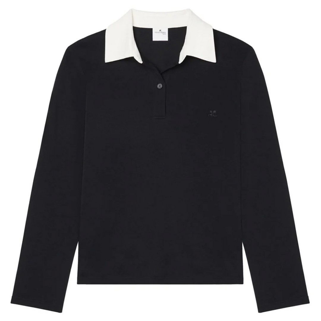 Long Sleeve Cotton Polo