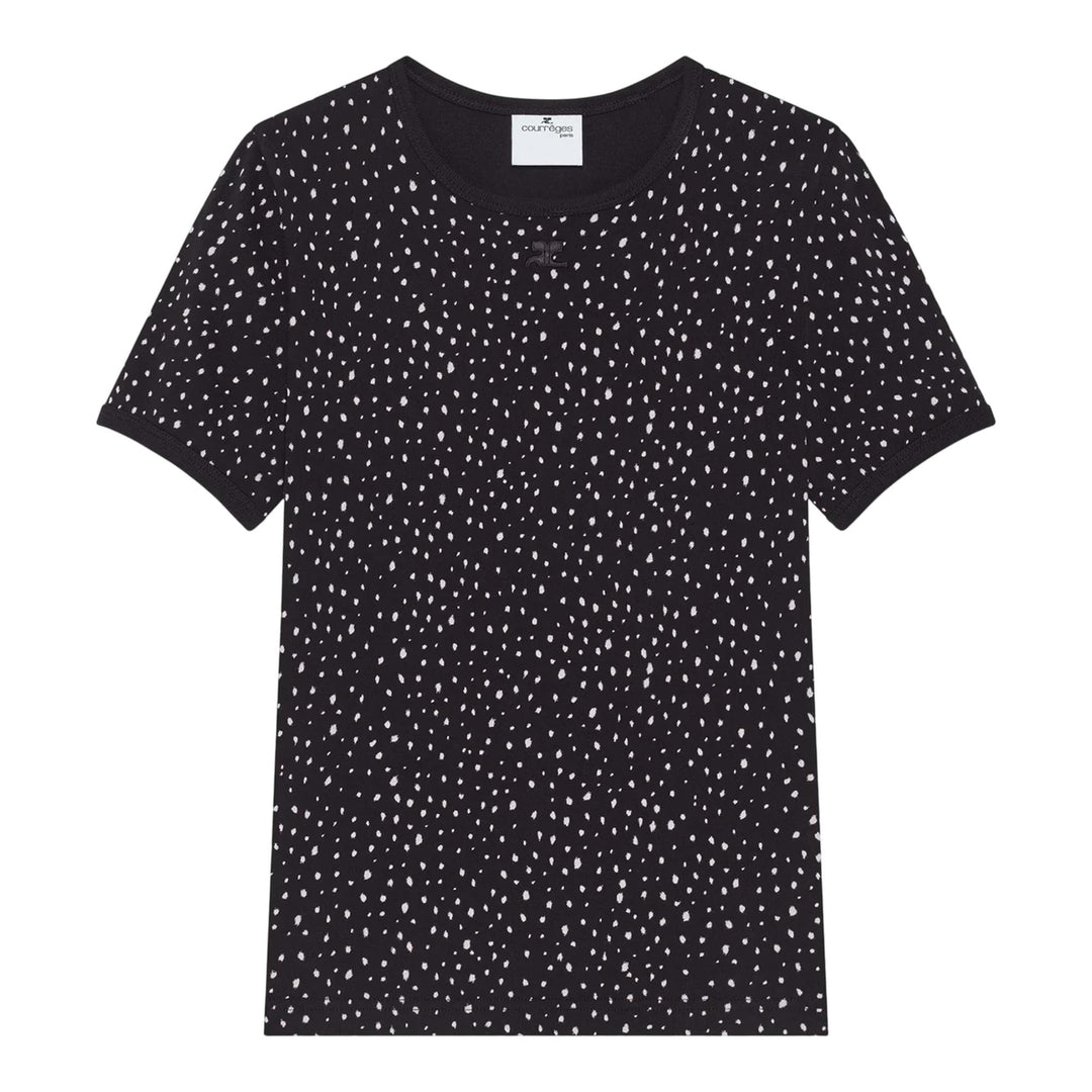 Club21 - courreges - Medusa Contrast T-Shirt - TEES - Black