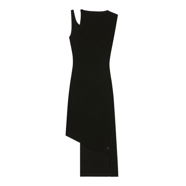 Oblique Square Rib Dress