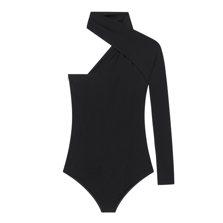 One Shoulder Twisted Bodysuit