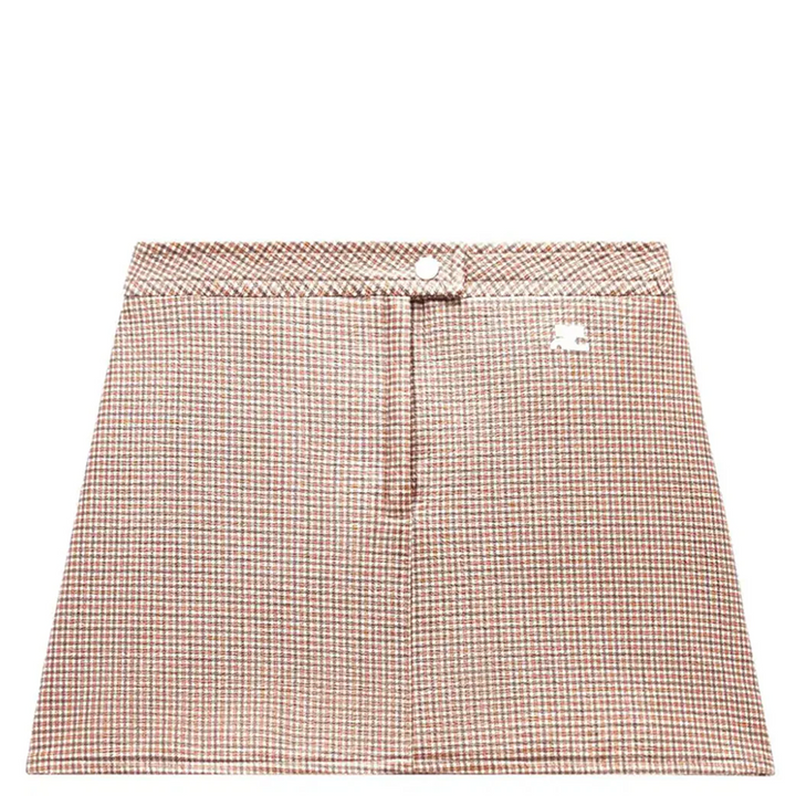 Reedition Checked Vinyl Mini Skirt