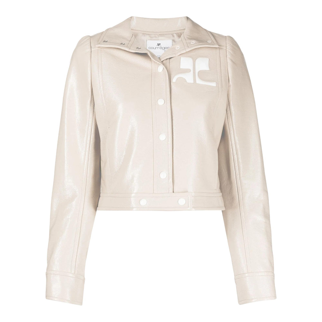 Club21 - courreges - Reedition Vinyl Jacket - BLOUSON - Beige