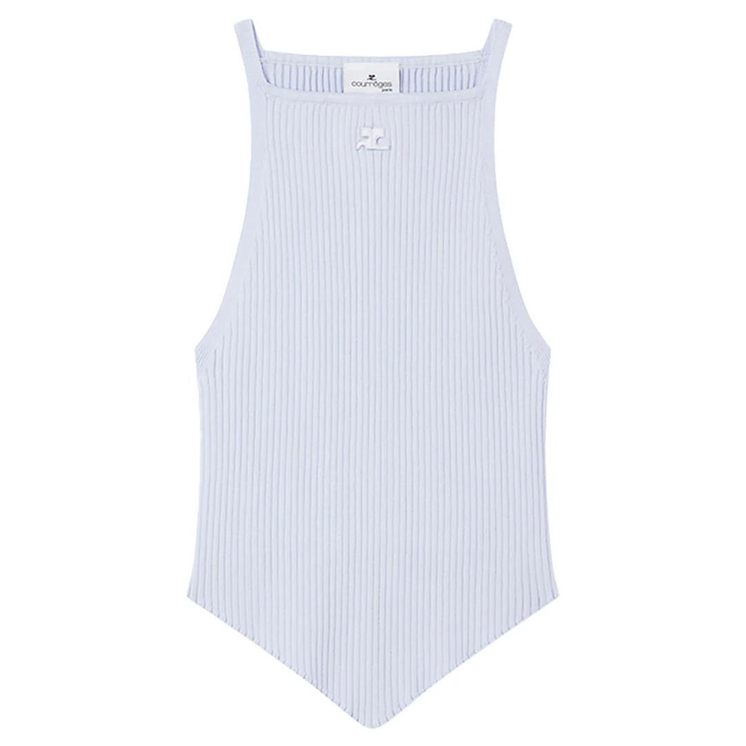 Rib Knit Pointy Tank Top
