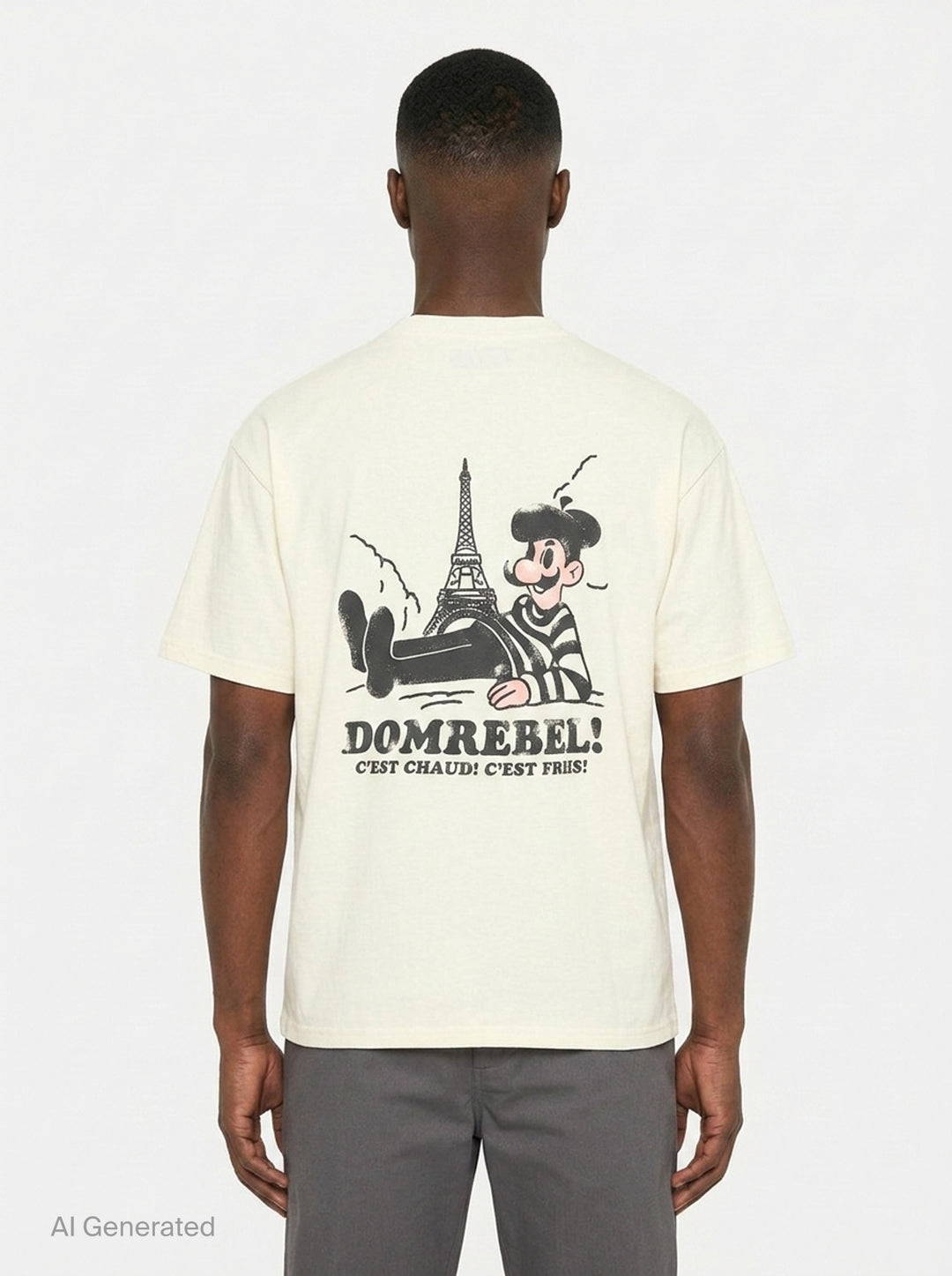 Baguette Graphic Tee | Domrebel | Club21 - back