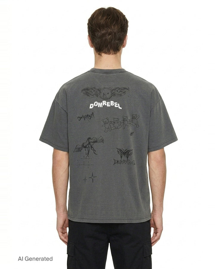 Teddy Bear Graphic Tee | Domrebel | Club21 - back