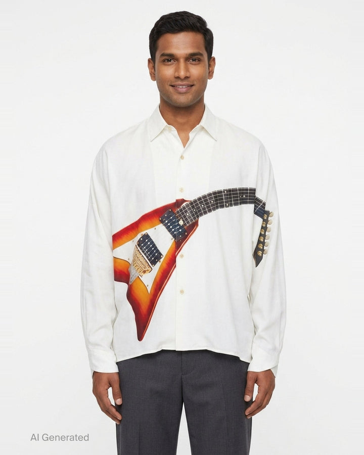 Air Guitar Long Sleeve Shirt | doublet | Club21 - front