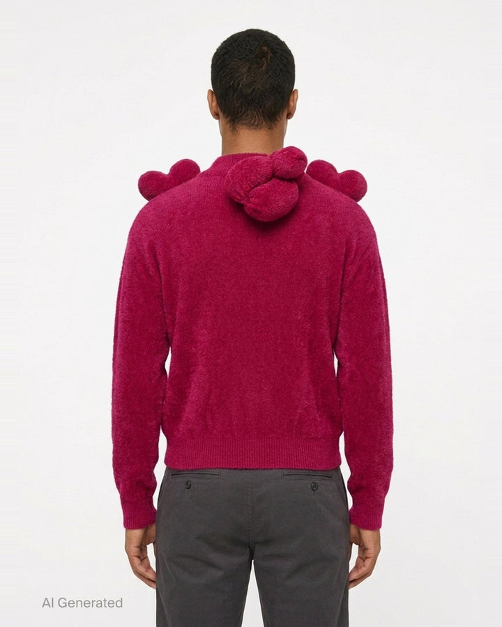 Balloon Dog High Neck Knit Pullover | doublet | Club21 - back