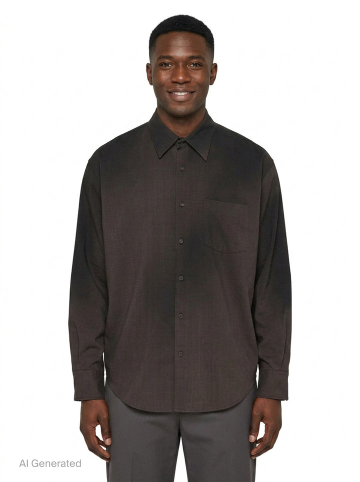Smog Air Stained Long Sleeve Shirt | doublet | Club21 - front