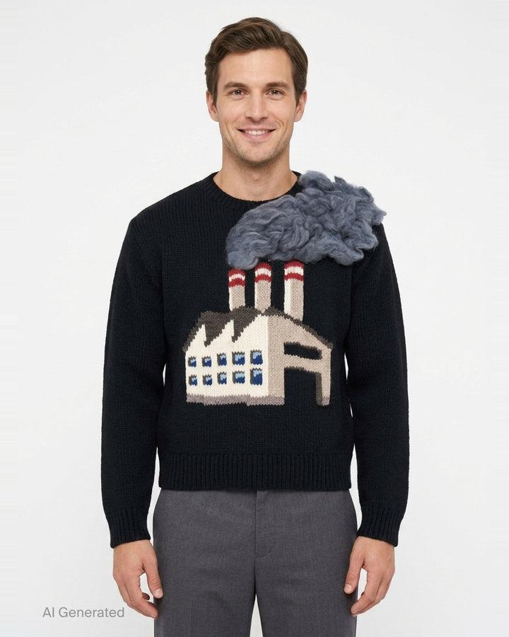 Smoking Factory Intarsia Knit | doublet | Club21 - front