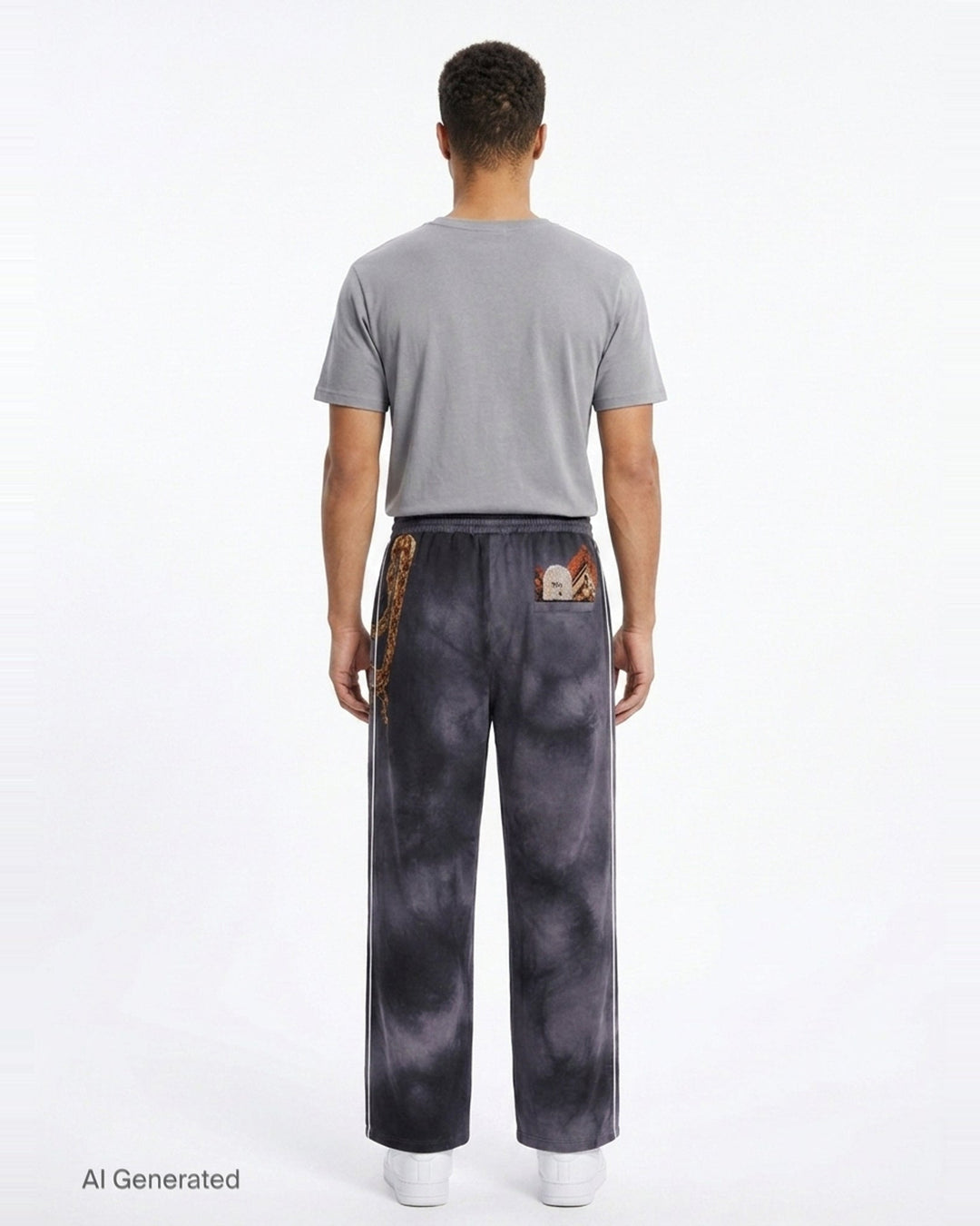 Trompe L'Oeil Embroidery Track Pants | doublet | Club21 - back