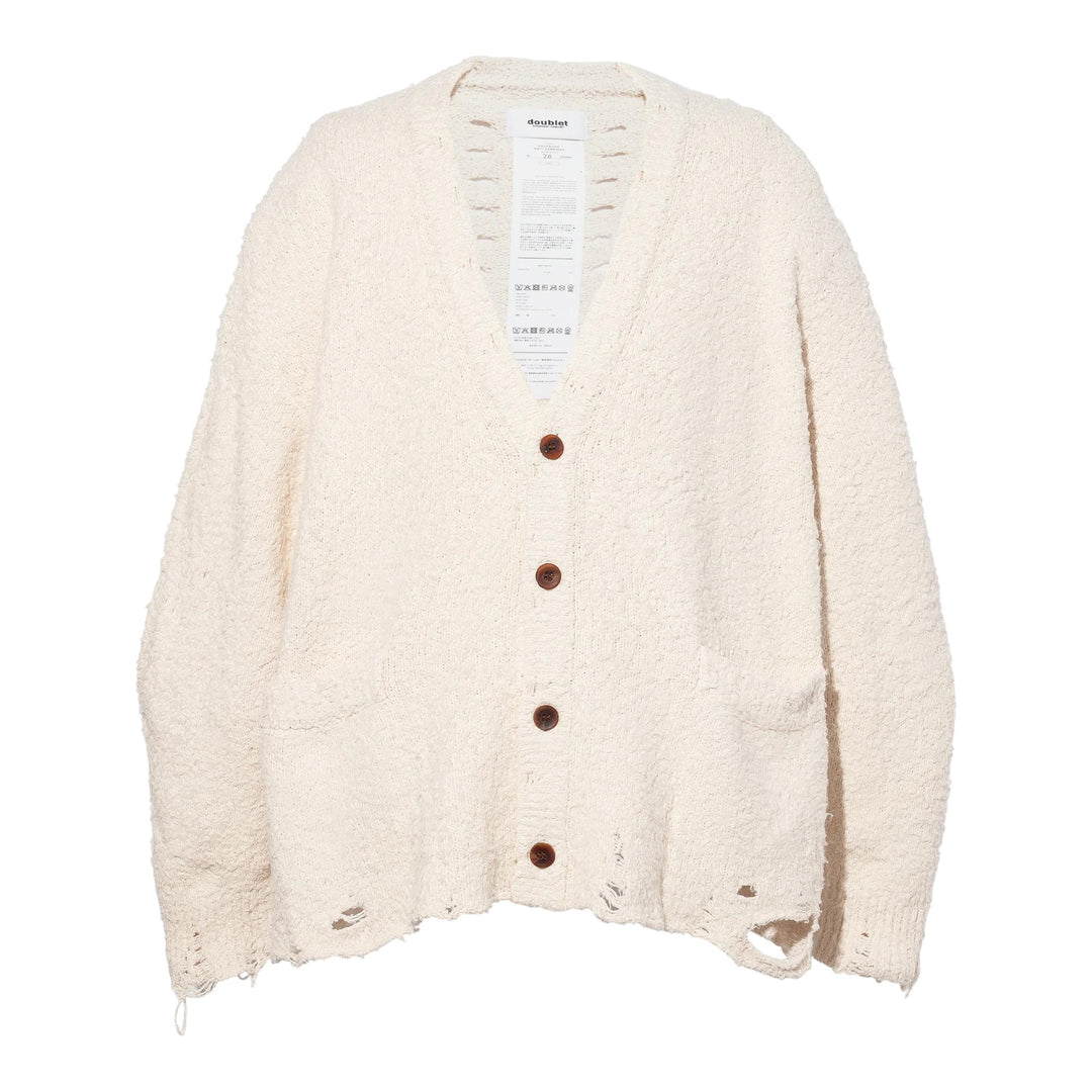 Club21 - doublet - Backbone Knit Cardigan - CARDIGANS - Off-White
