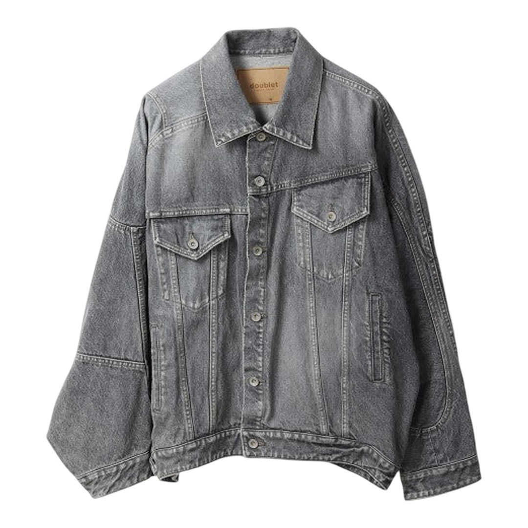 Club21 - doublet - Distorted Cutting Denim Jacket - BLOUSON - Black