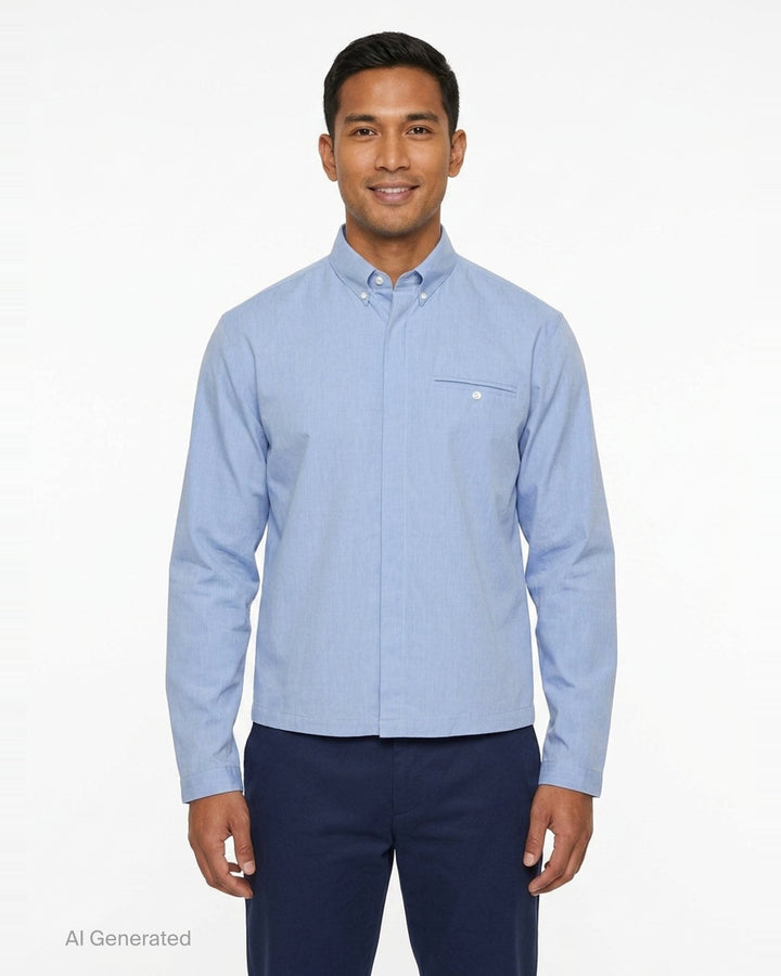 Cropped Boxy Long Sleeve Shirt | Dries Van Noten | Club21 - front