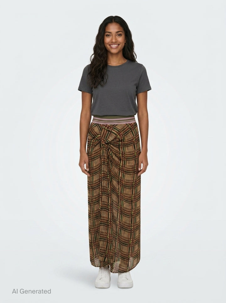 Draped Knot Midi Skirt | Dries Van Noten | Club21 - front