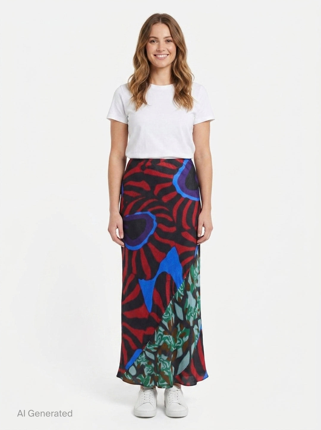 Floral Midi Bias Skirt | Dries Van Noten | Club21 - front