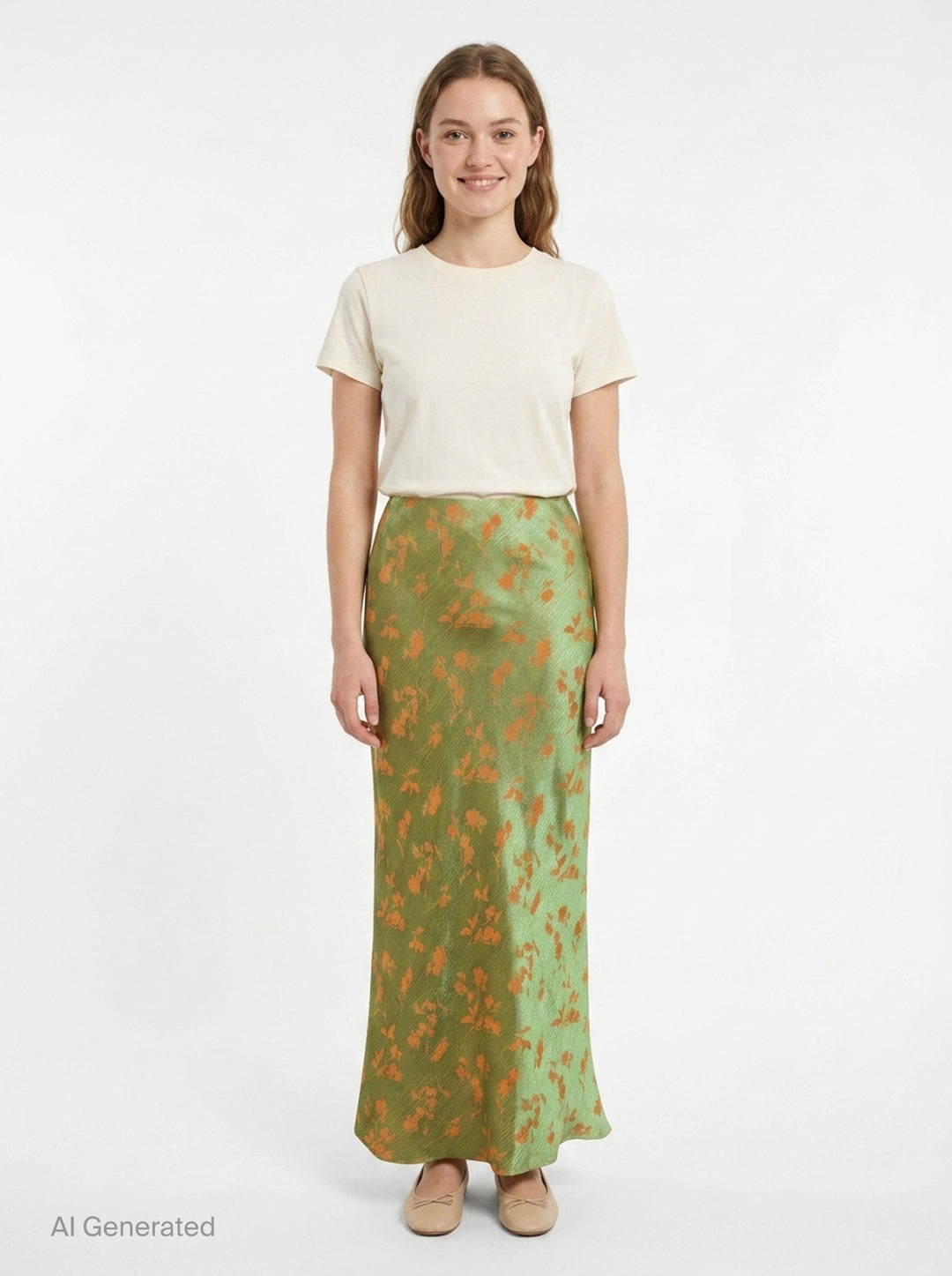 Floral Midi Bias Skirt | Dries Van Noten | Club21 - front