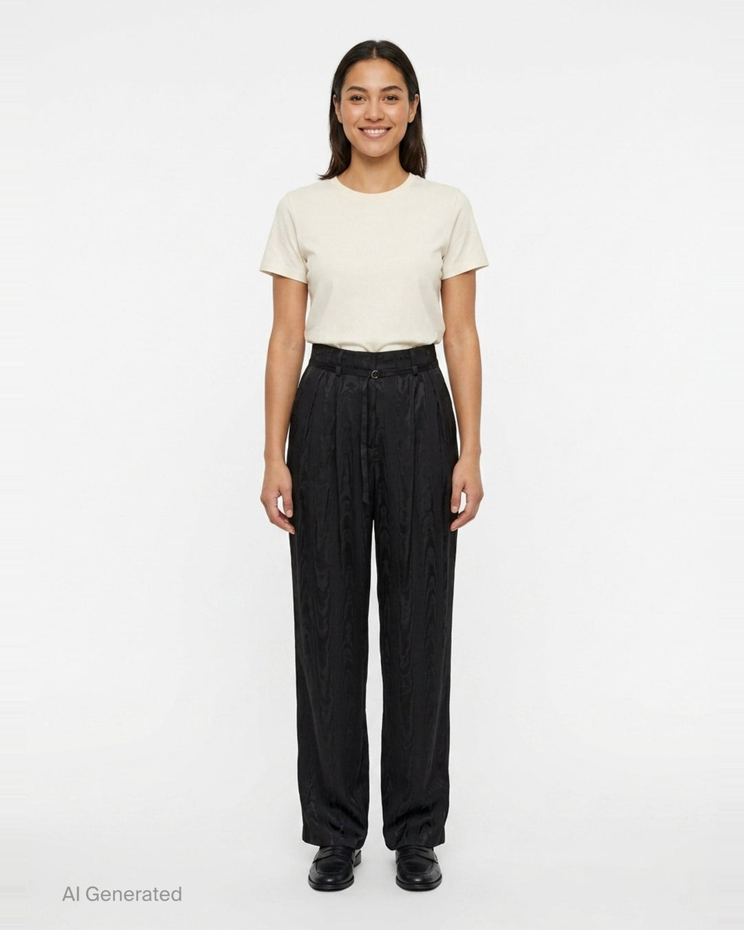 High Waisted Wide Leg Trousers | Dries Van Noten | Club21 - front
