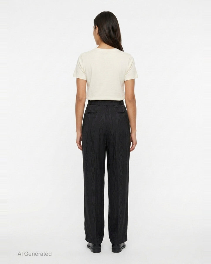 High Waisted Wide Leg Trousers | Dries Van Noten | Club21 - back