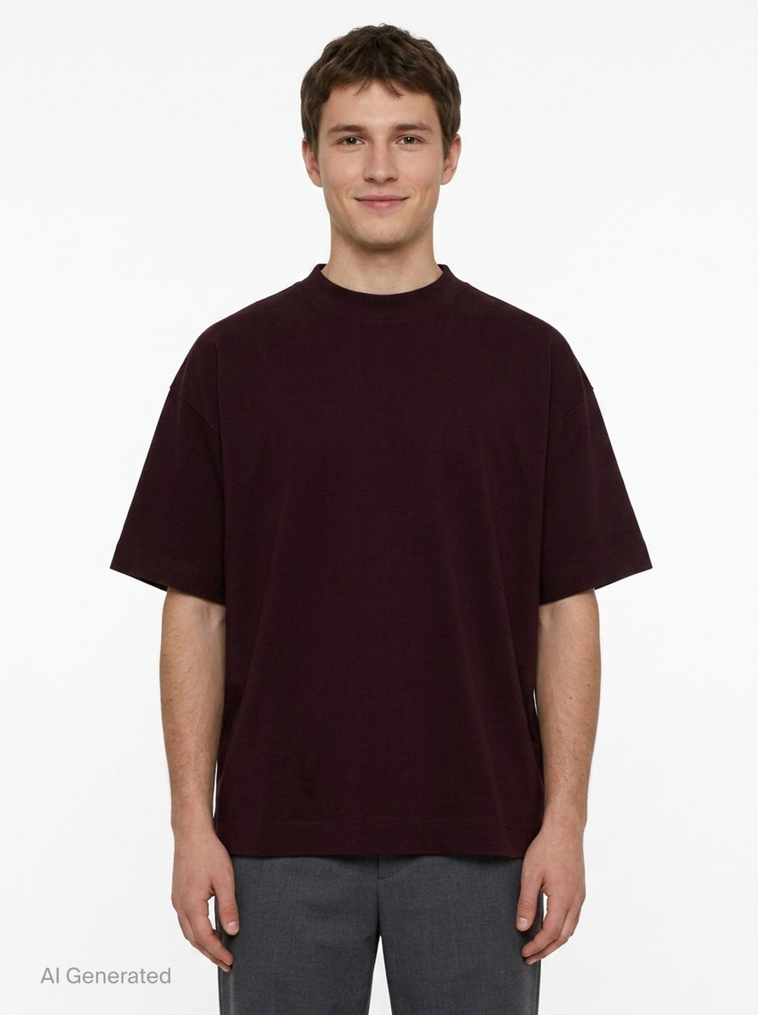 Oversized Mock Neck Tee | Dries Van Noten | Club21 - front