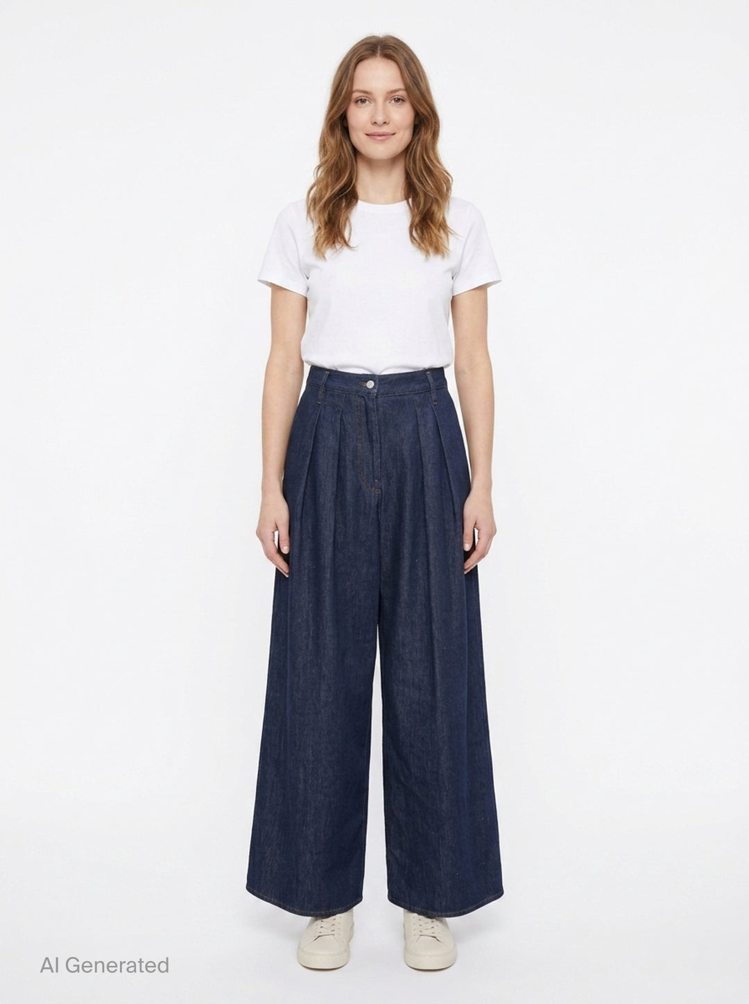 Pleated Wide-Leg Jeans | Dries Van Noten | Club21 - front