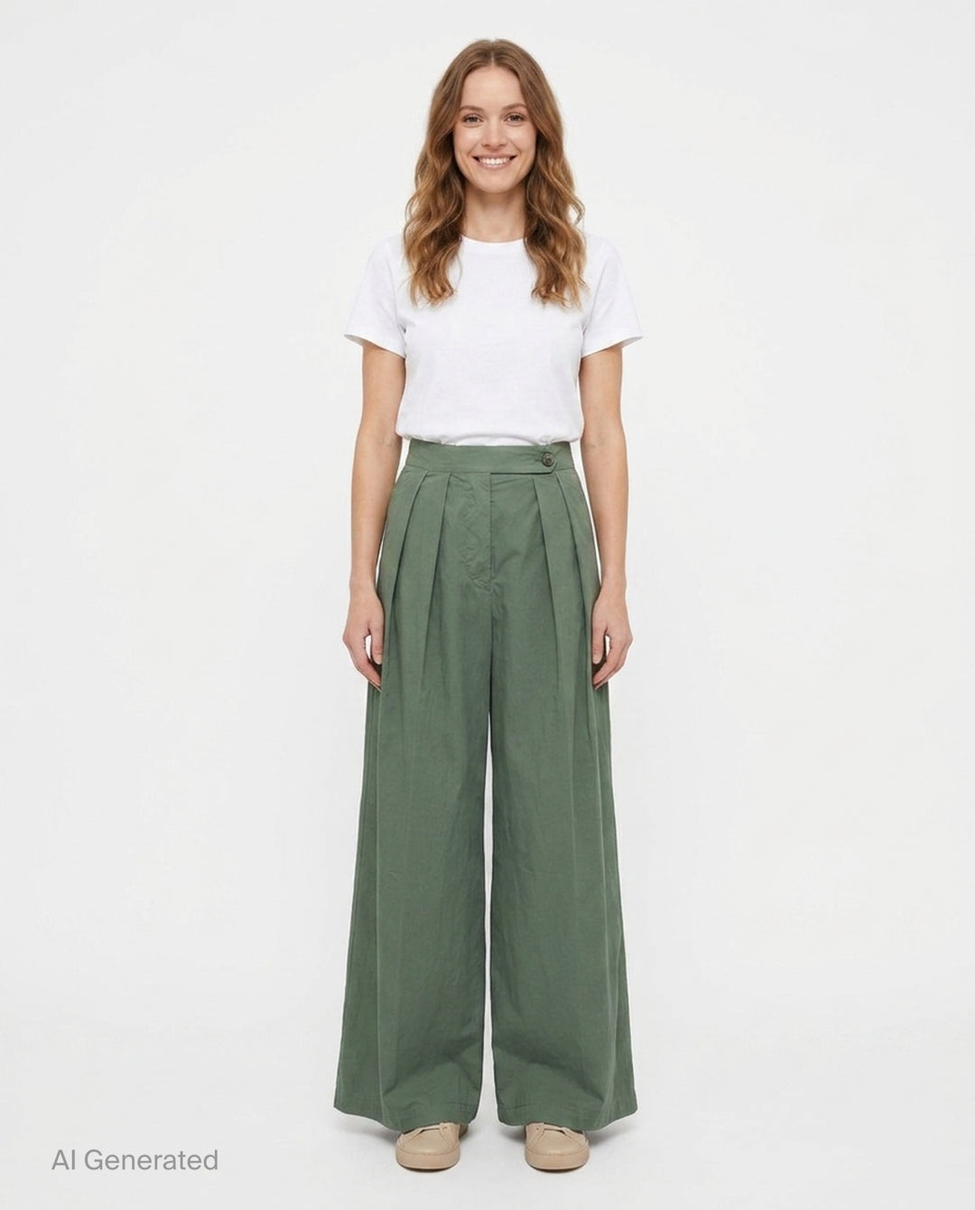 Pleated Wide-Leg Trousers | Dries Van Noten | Club21 - front