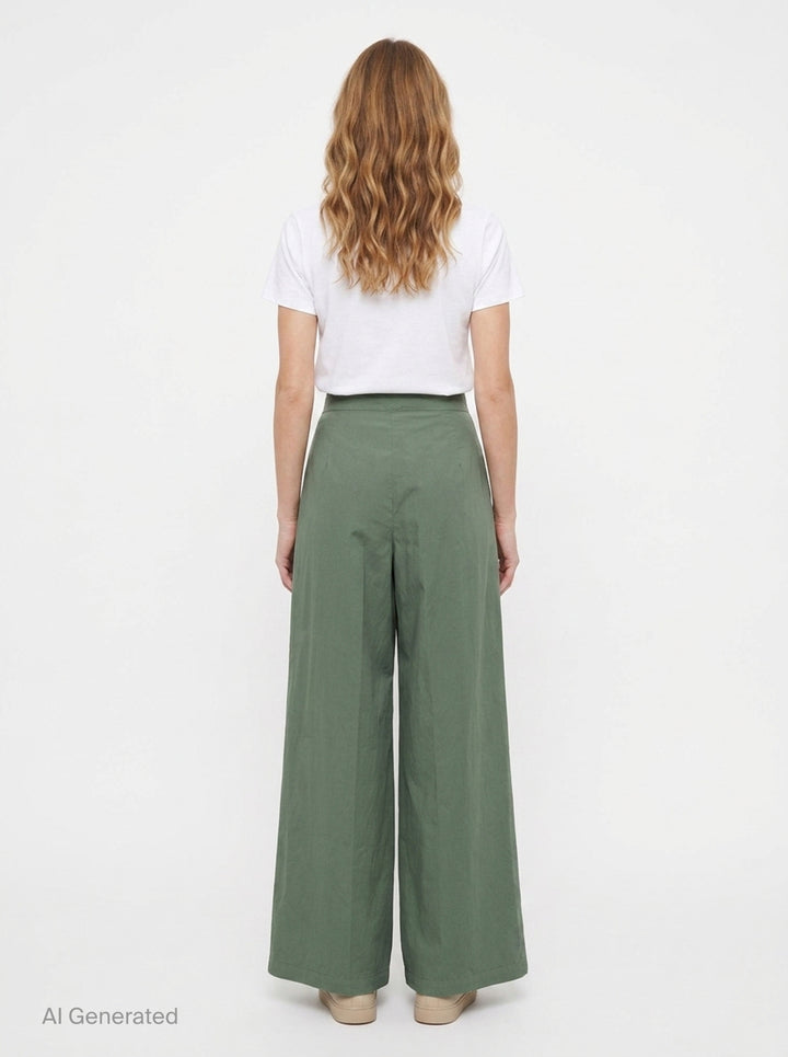 Pleated Wide-Leg Trousers | Dries Van Noten | Club21 - back