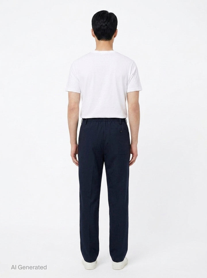 Regular Fit Straight Fuller Leg Pants | Dries Van Noten | Club21 - back
