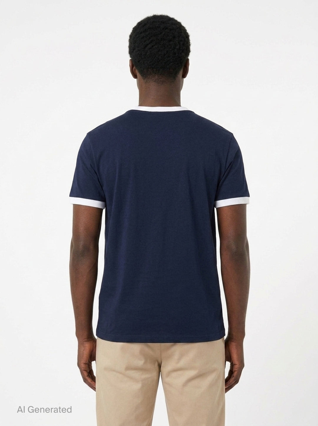 Not From Paris Slogan Ringer Tee | Drôle de Monsieur | Club21 - back