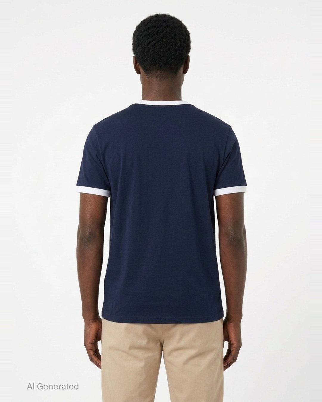 Not From Paris Slogan Ringer Tee | Drôle de Monsieur | Club21 - back