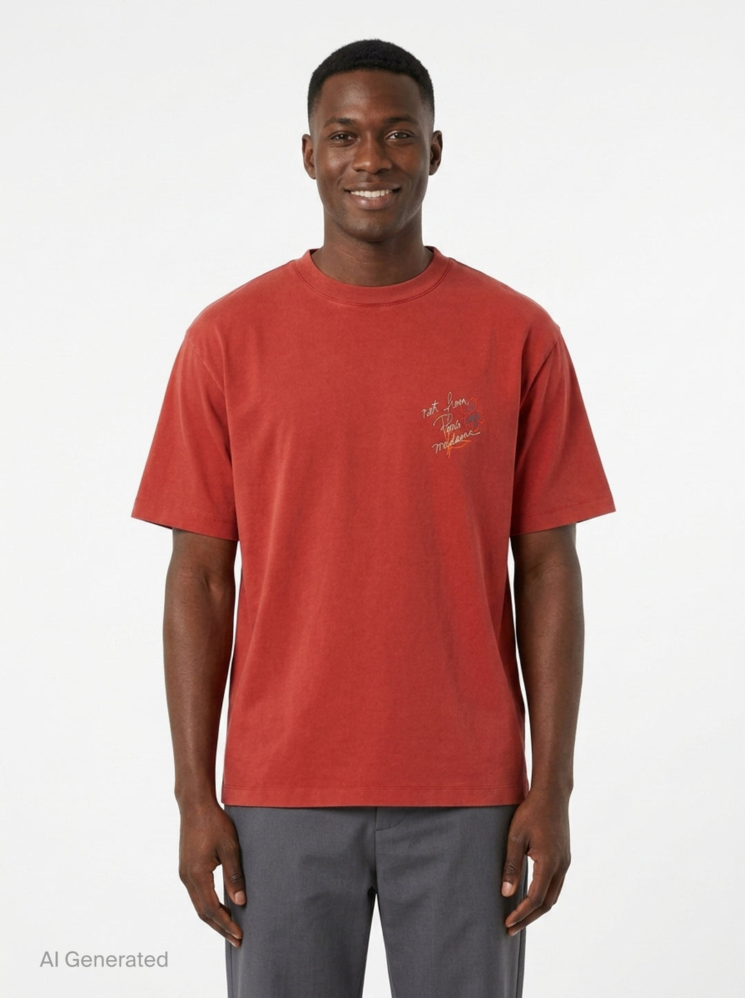 Not From Paris Slogan Tee | Drôle de Monsieur | Club21 - front