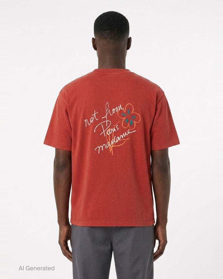 Not From Paris Slogan Tee | Drôle de Monsieur | Club21 - back