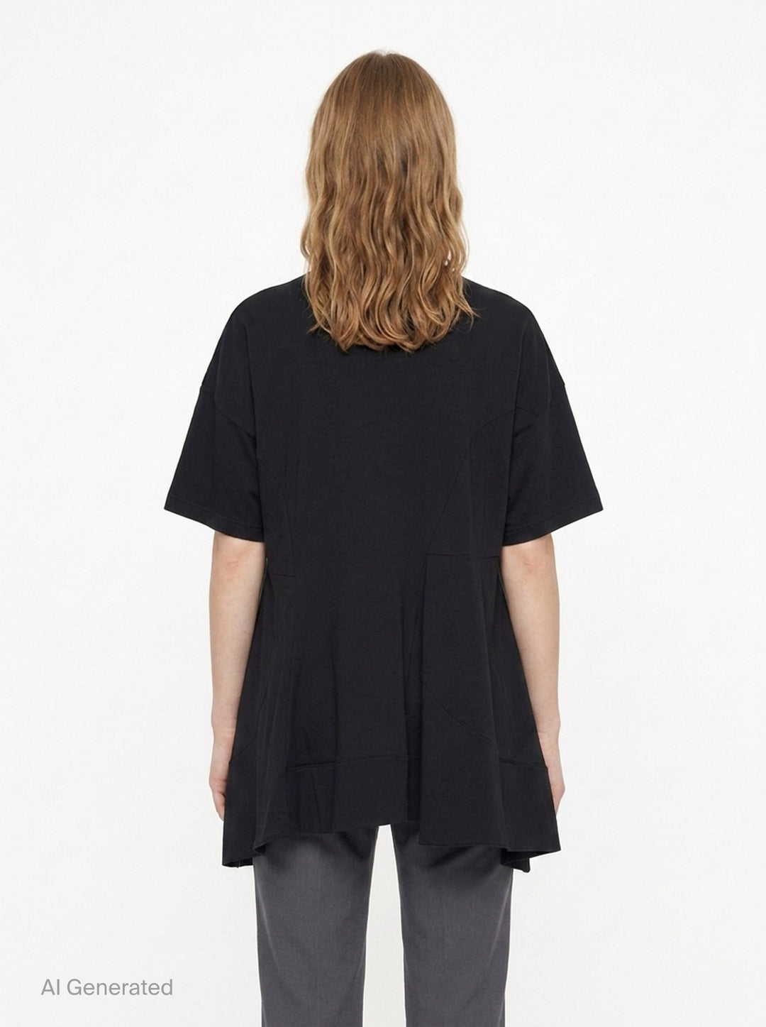 Asymmetric 3D T-Shirt | Enfold | Club21 - back